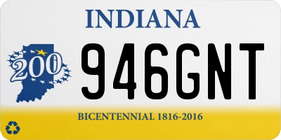 IN license plate 946GNT