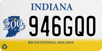 IN license plate 946GQO