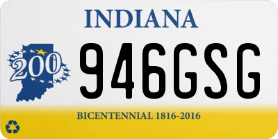 IN license plate 946GSG