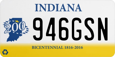 IN license plate 946GSN