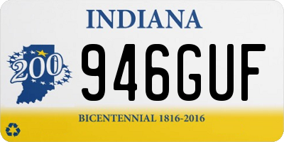 IN license plate 946GUF