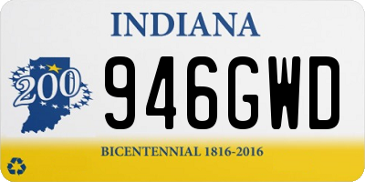 IN license plate 946GWD