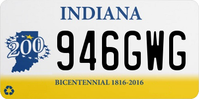 IN license plate 946GWG