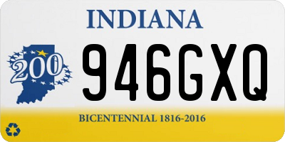 IN license plate 946GXQ