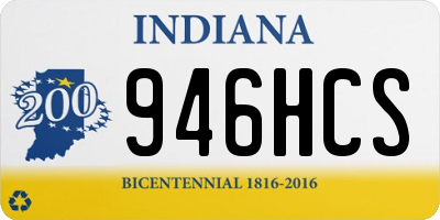 IN license plate 946HCS