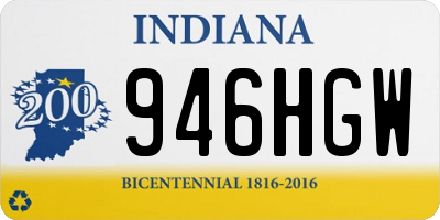IN license plate 946HGW