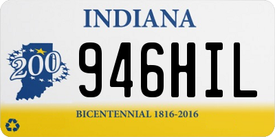IN license plate 946HIL
