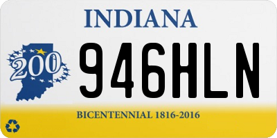 IN license plate 946HLN