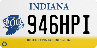 IN license plate 946HPI