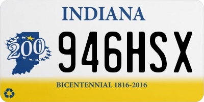 IN license plate 946HSX