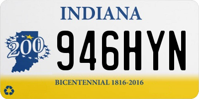 IN license plate 946HYN