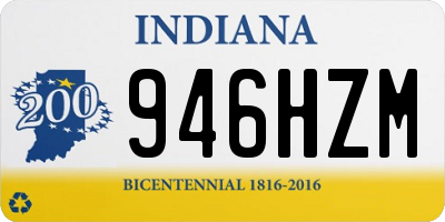 IN license plate 946HZM