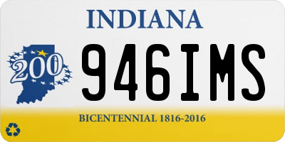 IN license plate 946IMS