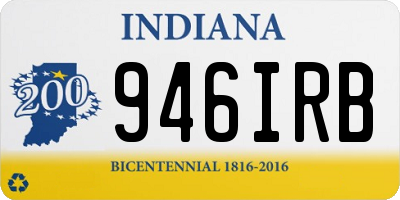 IN license plate 946IRB
