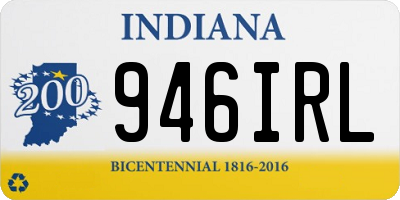 IN license plate 946IRL