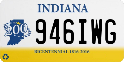 IN license plate 946IWG