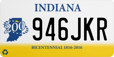 IN license plate 946JKR