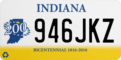 IN license plate 946JKZ