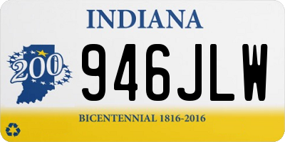 IN license plate 946JLW