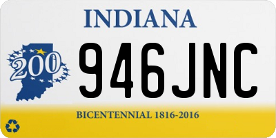 IN license plate 946JNC