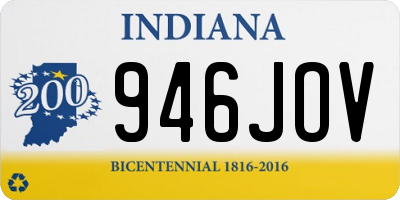 IN license plate 946JOV