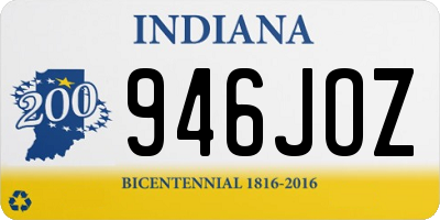 IN license plate 946JOZ