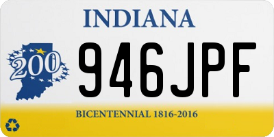 IN license plate 946JPF