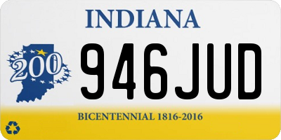 IN license plate 946JUD