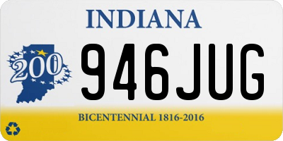 IN license plate 946JUG