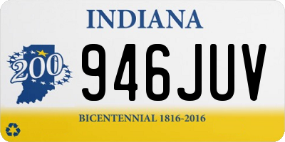 IN license plate 946JUV