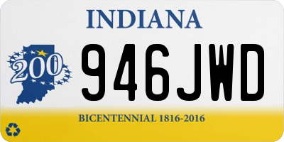 IN license plate 946JWD