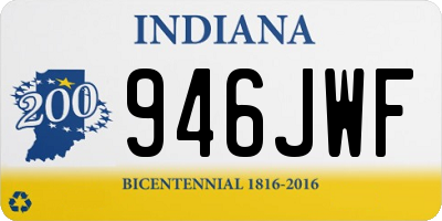 IN license plate 946JWF