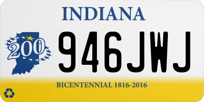 IN license plate 946JWJ