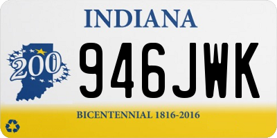 IN license plate 946JWK