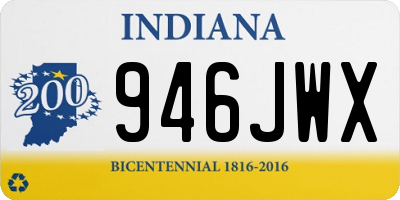 IN license plate 946JWX