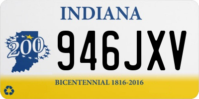 IN license plate 946JXV