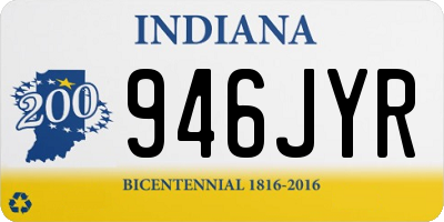 IN license plate 946JYR