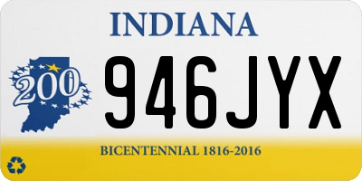 IN license plate 946JYX