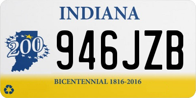 IN license plate 946JZB