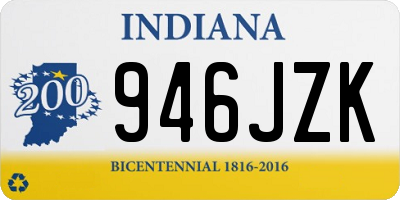 IN license plate 946JZK