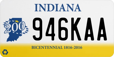 IN license plate 946KAA