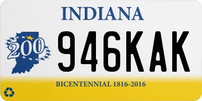 IN license plate 946KAK
