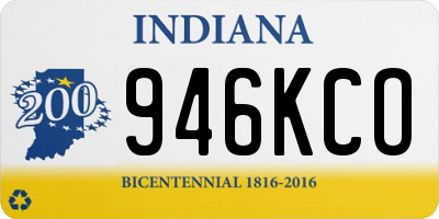 IN license plate 946KCO