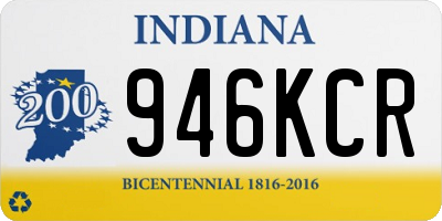 IN license plate 946KCR