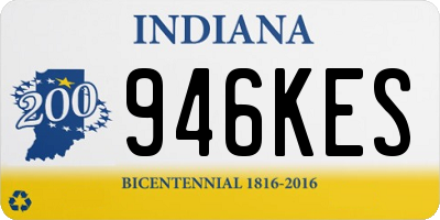 IN license plate 946KES