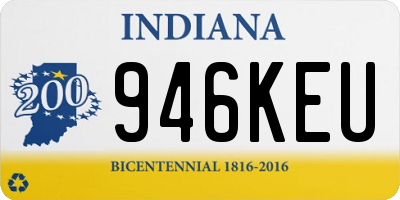 IN license plate 946KEU
