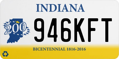 IN license plate 946KFT
