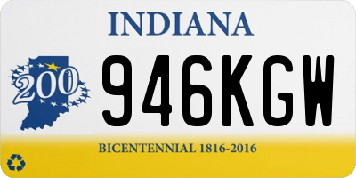 IN license plate 946KGW
