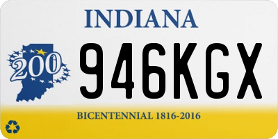 IN license plate 946KGX