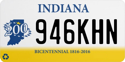 IN license plate 946KHN